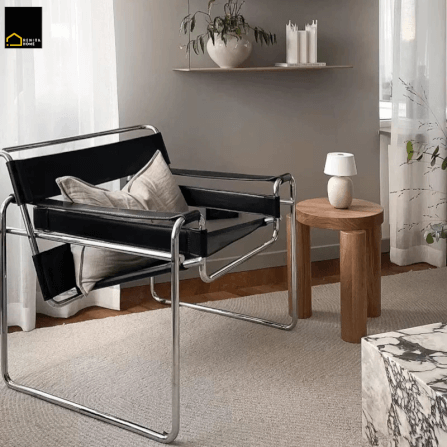 เก้าอี้อเนกประสงค์ RENITA HOME รุ่น KEVIN CHAIR สีดำโครงเหล็ก เบาะหนัง PU_6